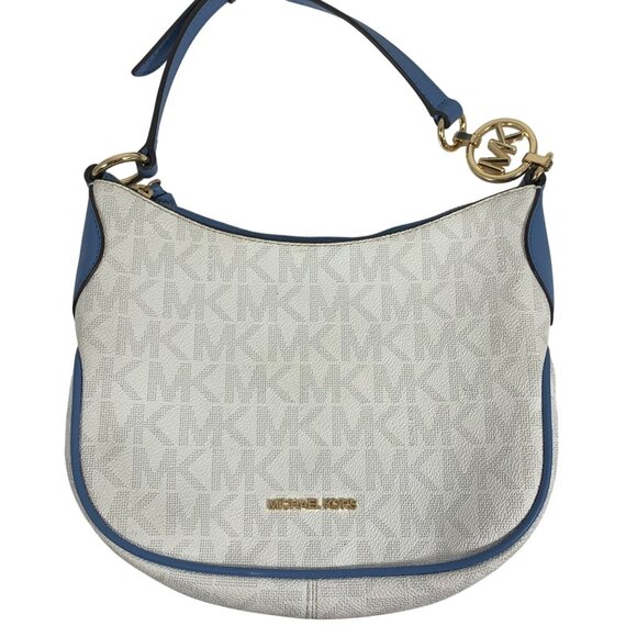 MICHAEL KORS Jet Set Kelsey Logo Medium Hobo Convertible Shoulder Crossbody Bag - Picture 1 of 11